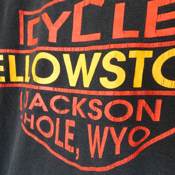 Vintage Moto Guzzi Wyoming Shirt Adult XL Biker Jackson Hole 90s Single Stitch - Picture 14 of 15